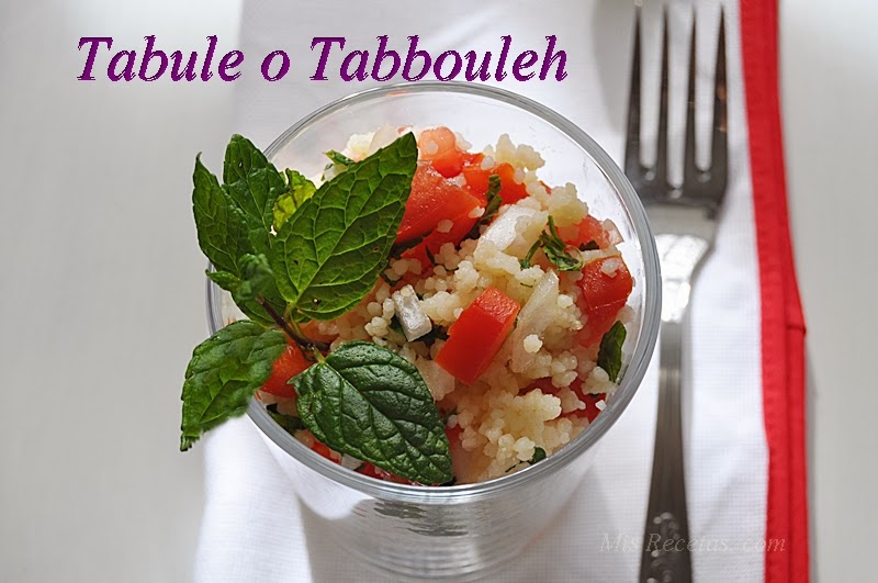 Tabule or tabbouleh
